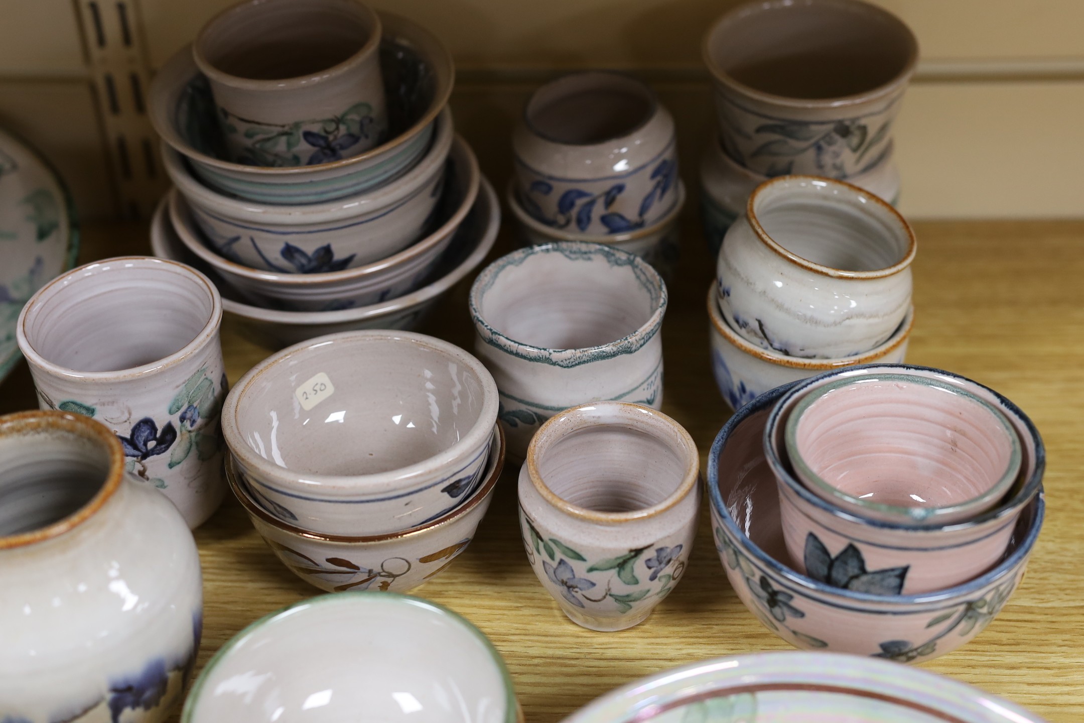 A quantity of modern lustre pottery
